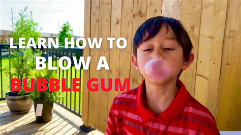 How to blow a bubble with bubble gum Tutorial YouTube