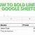 how to bold lines in google sheets