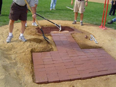 How To Build A Pitchers Mound With Clay Bricks