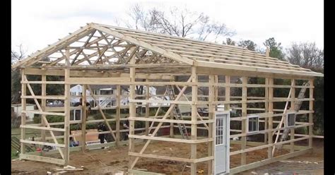 how to build a pole shed free plans Quick Woodworking Projects 