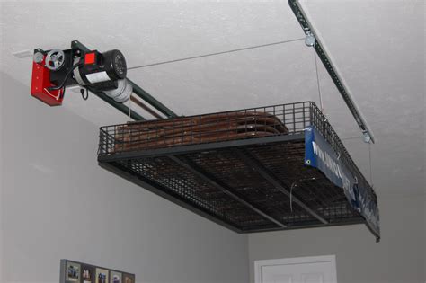 Overhead Garage Storage systems DIY Garage ceiling storage, Overhead