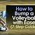 how to bump a volleyball