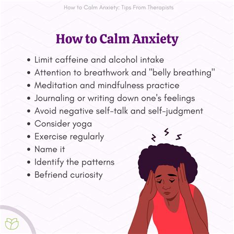 how to calm anxiety immediately