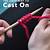 how to cast of knitting