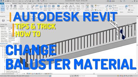 Autodesk Revit How To Change Baluster Material YouTube