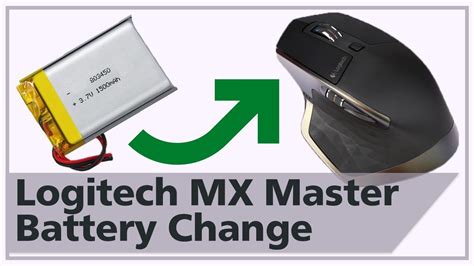 how to change battery in logitech mouse mx master 3