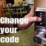 how to change code on keyless door lock