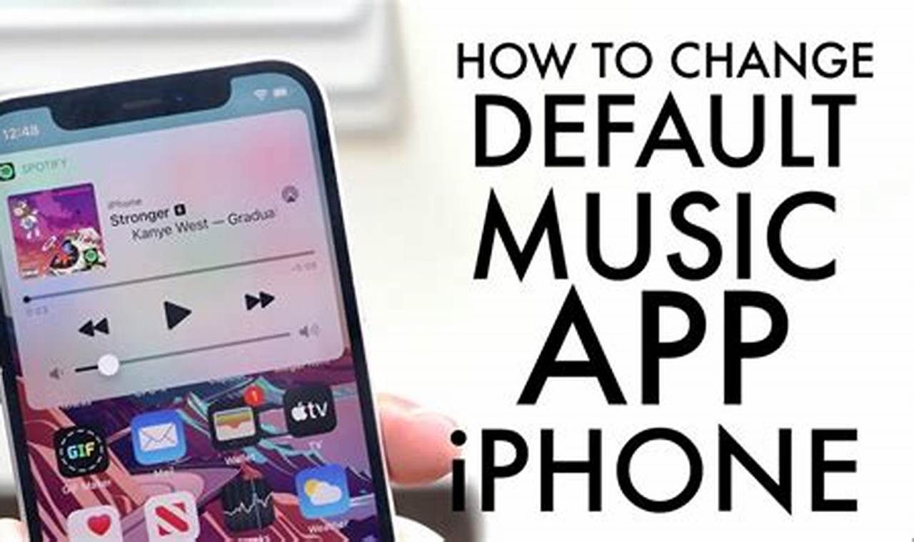 how to change default music app on iphone