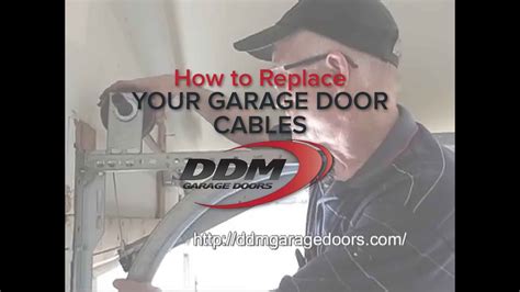 How to Replace Broken Garage Door Cable YouTube