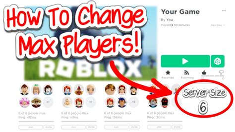 How To Change Max Players In Roblox