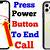 how to change power button ends call on iphone