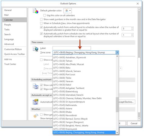 How To Change Time Zone In Outlook Calendar