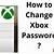 how to change your xbox one password