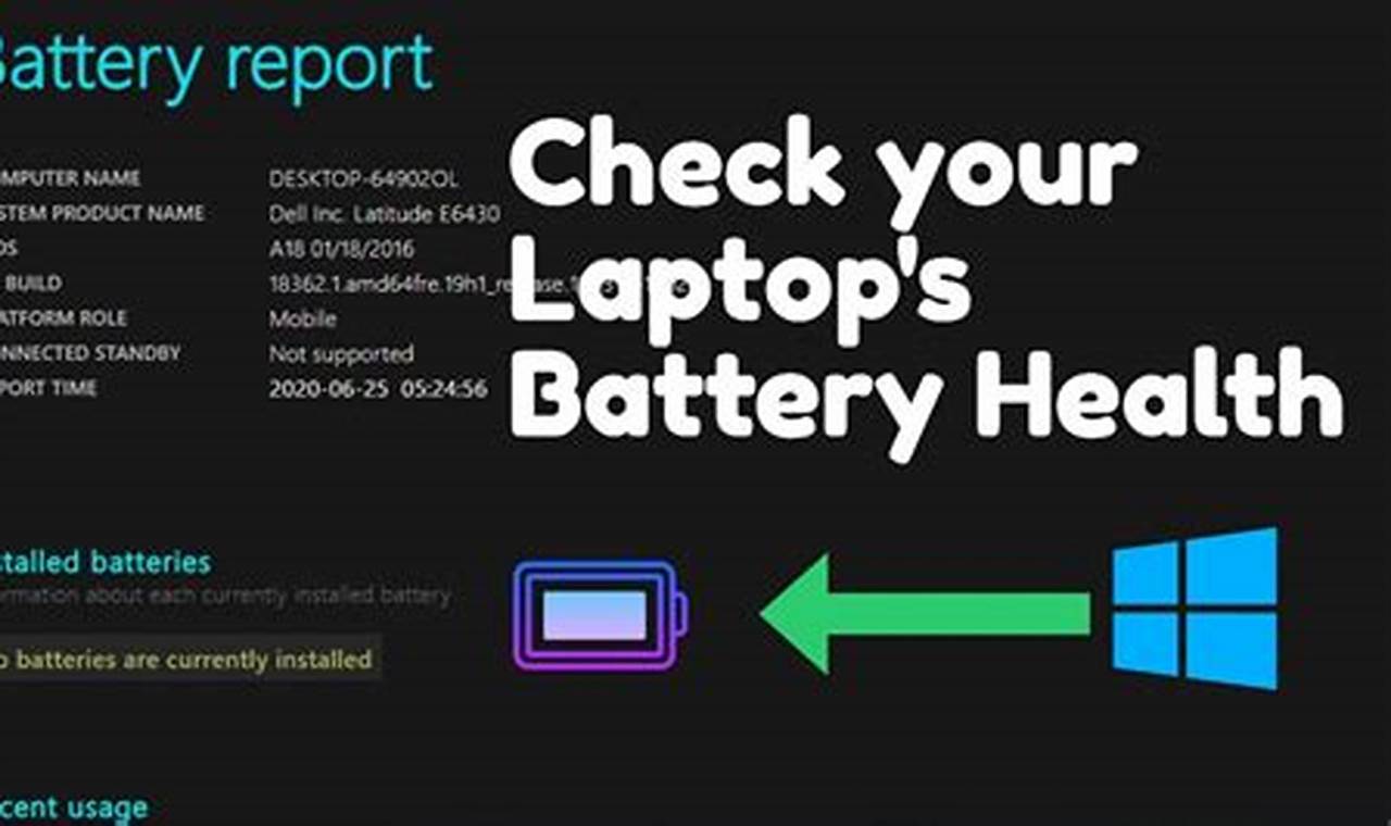 how to check battery health hp laptop