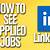 how to check the applied jobs in linkedin