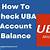 how to check uba account balance