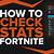 how to check your fortnite status