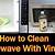 how to clean microwave with vinegar
