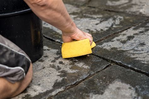 Removing paint stains from concrete pavers YouTube