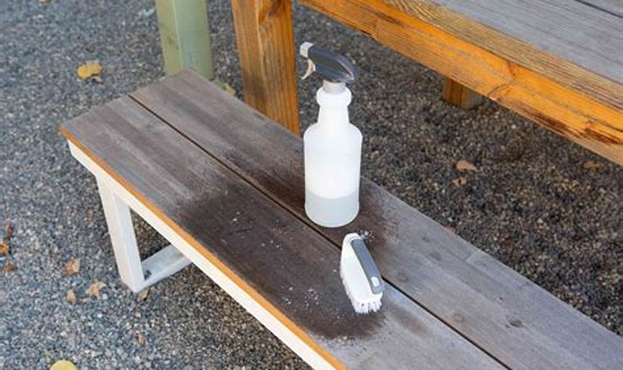 how to clean stains on teak furniture