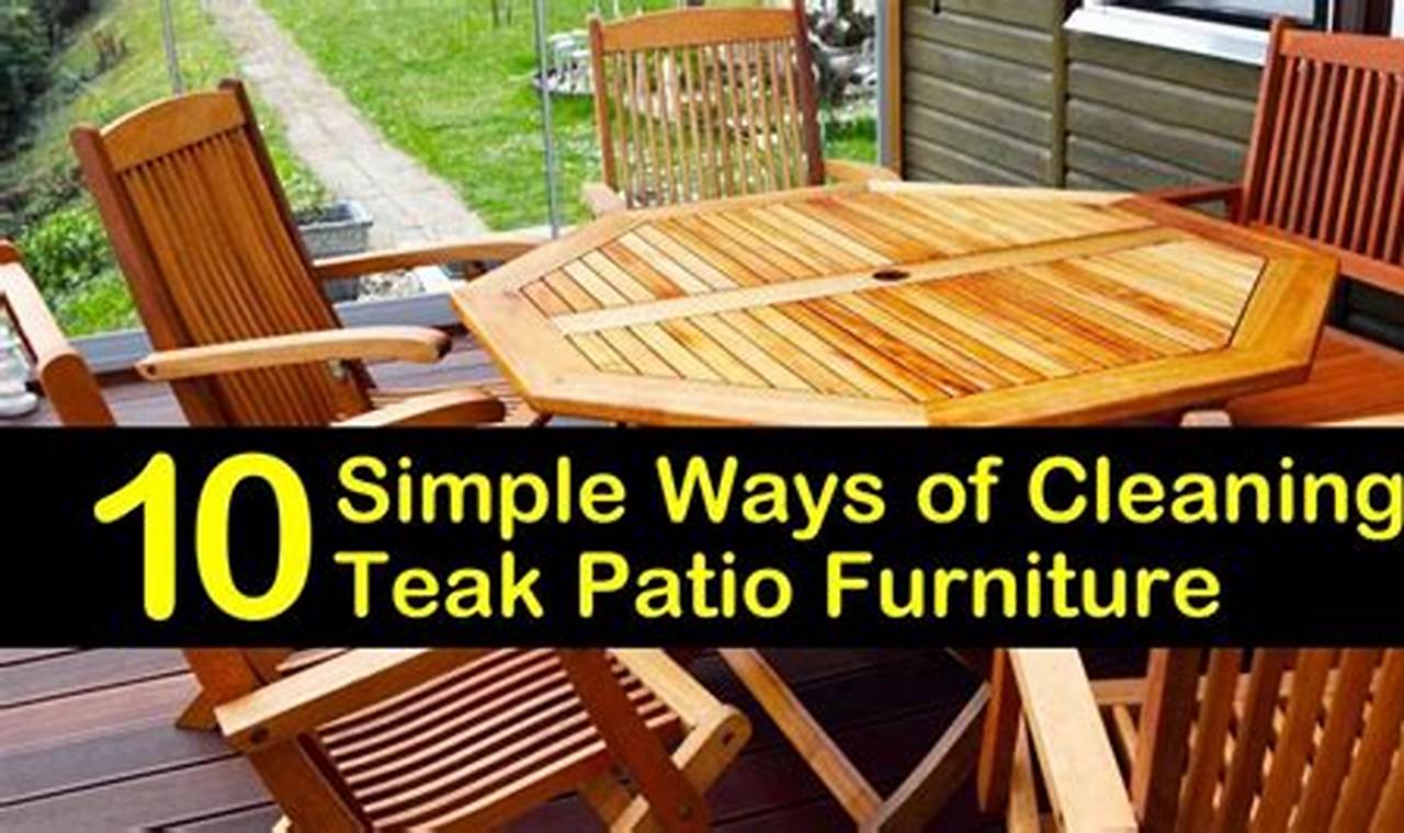 how to clean teak furniture with vinegar