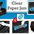 how to clear paper jam in hp printer