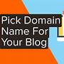 how to come up with a blog domain name