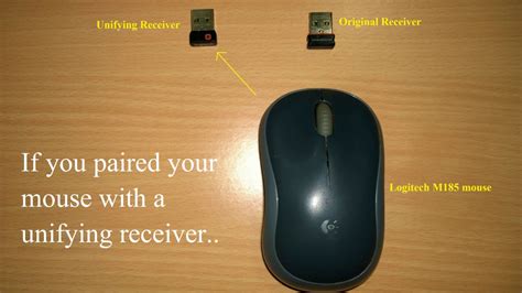 how to connect logitech mouse to new unifying receiver