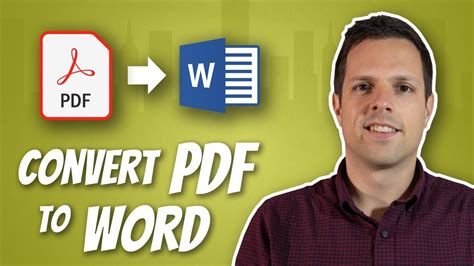 How to convert PDF to Word 2016 tutorial YouTube