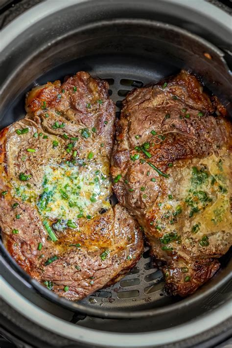 An Air Fryer Rib Eye Steak is tender, juicy, and very delicious! With a