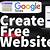 how to create a website free on google
