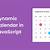 how to create calendar in javascript