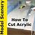how to cut acrylic sheet