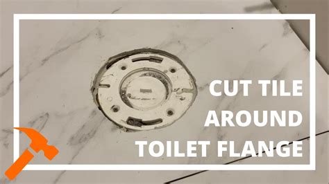 How To Cut Tile Around Toilet Flange