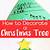 how to decorate a christmas tree writing