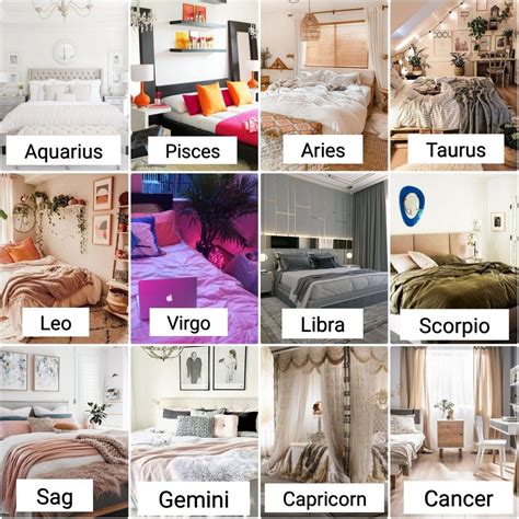 Astrology & Interior design 12 bedrooms for each zodiac sign homify