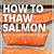 how to defrost salmon quickly