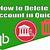how to delete a bank account in quickbooks