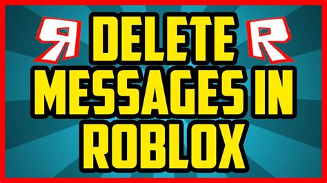 How To Delete A Message On Roblox