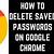 how to delete a password from a website