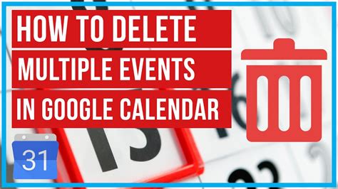 How To Delete An Event In Google Calendar