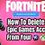 how to delete fortnite on ps4