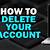 how to delete gumtree account