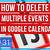 how to delete past events on google calendar