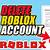 how to delete your roblox account on pc
