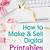 how to design printables to sell
