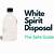 how to dispose of white spirit