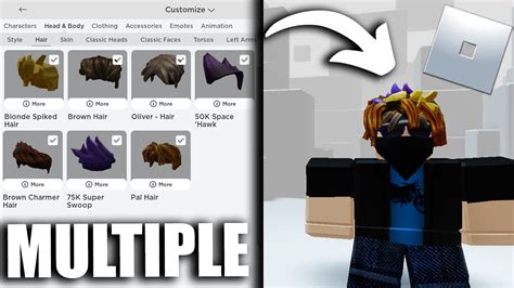 How To Do Multiple Hairs On Roblox