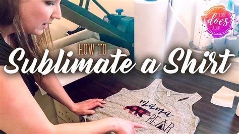 How to print shirts with a sublimation printer and