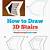 how to draw a 3d person step by step